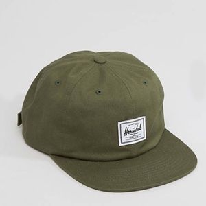 Herschel Dark Pewter Green Cap NWT
